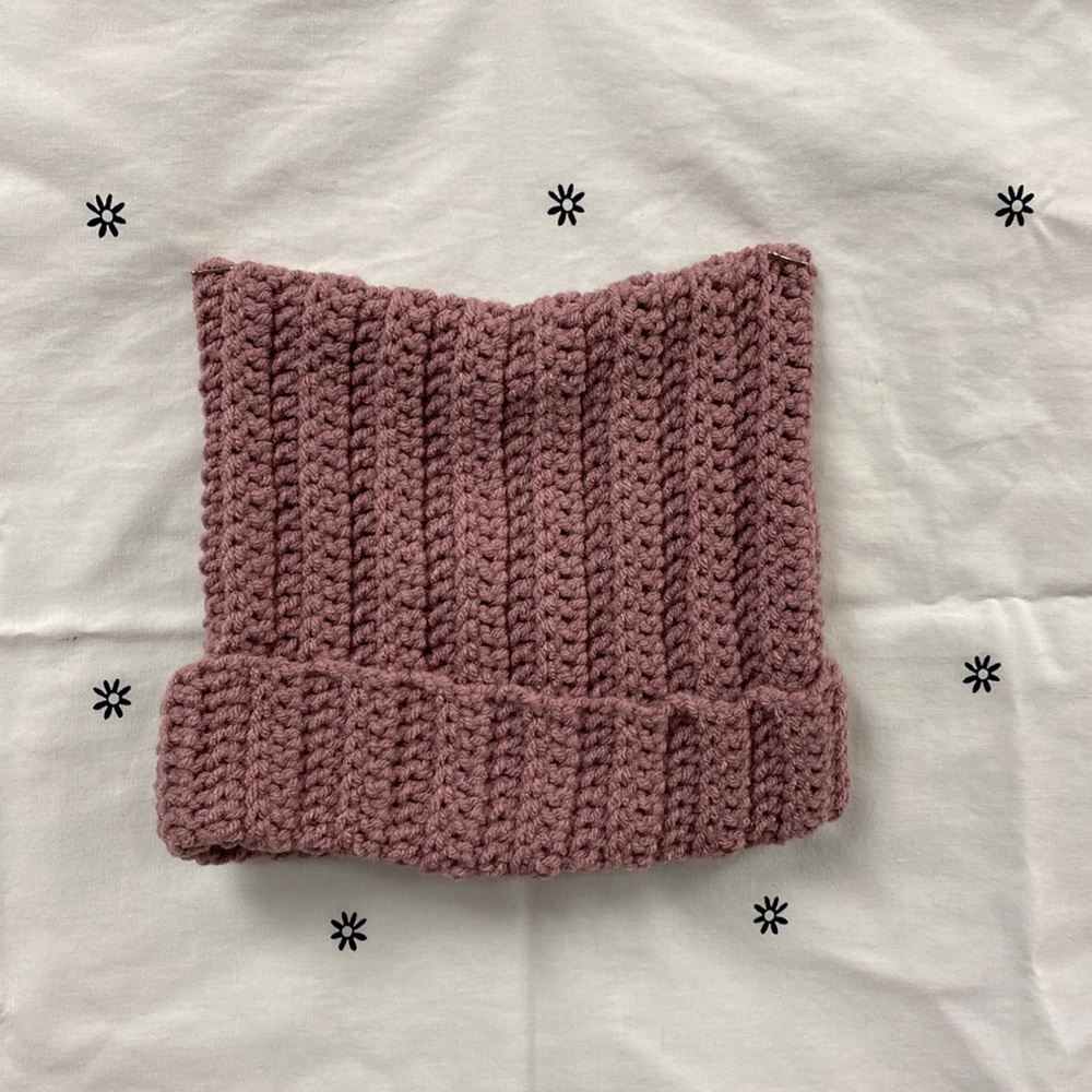 Crochet cat eat beanie